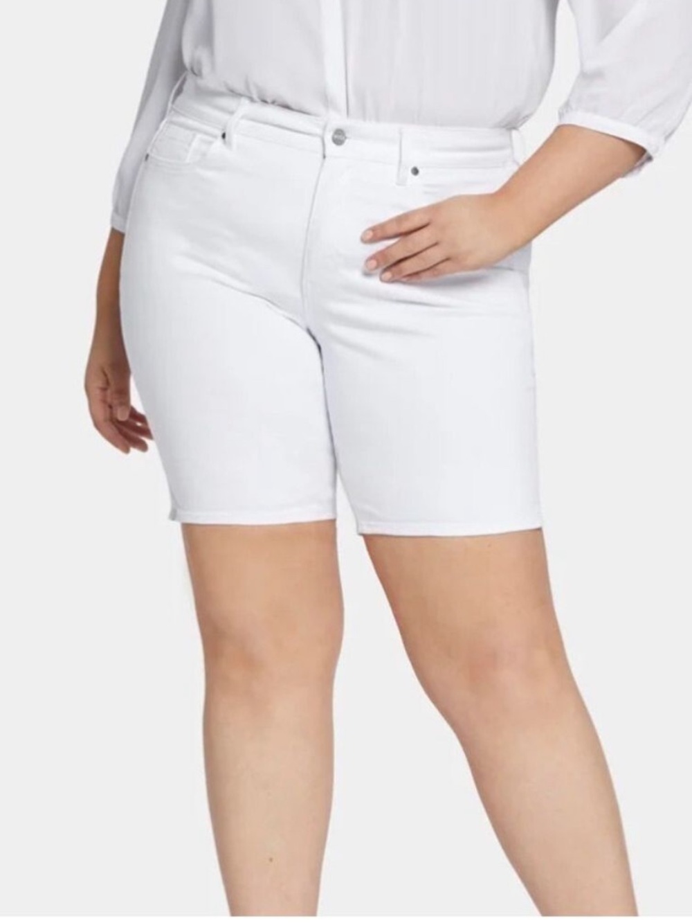 SUKO JEANS White Denim Shorts Size 20